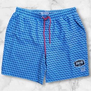 Mosmann Men's 7" Swim Trunk Shorts w/ Stretch Mesh Lined Tiger Stripe - NWT 011